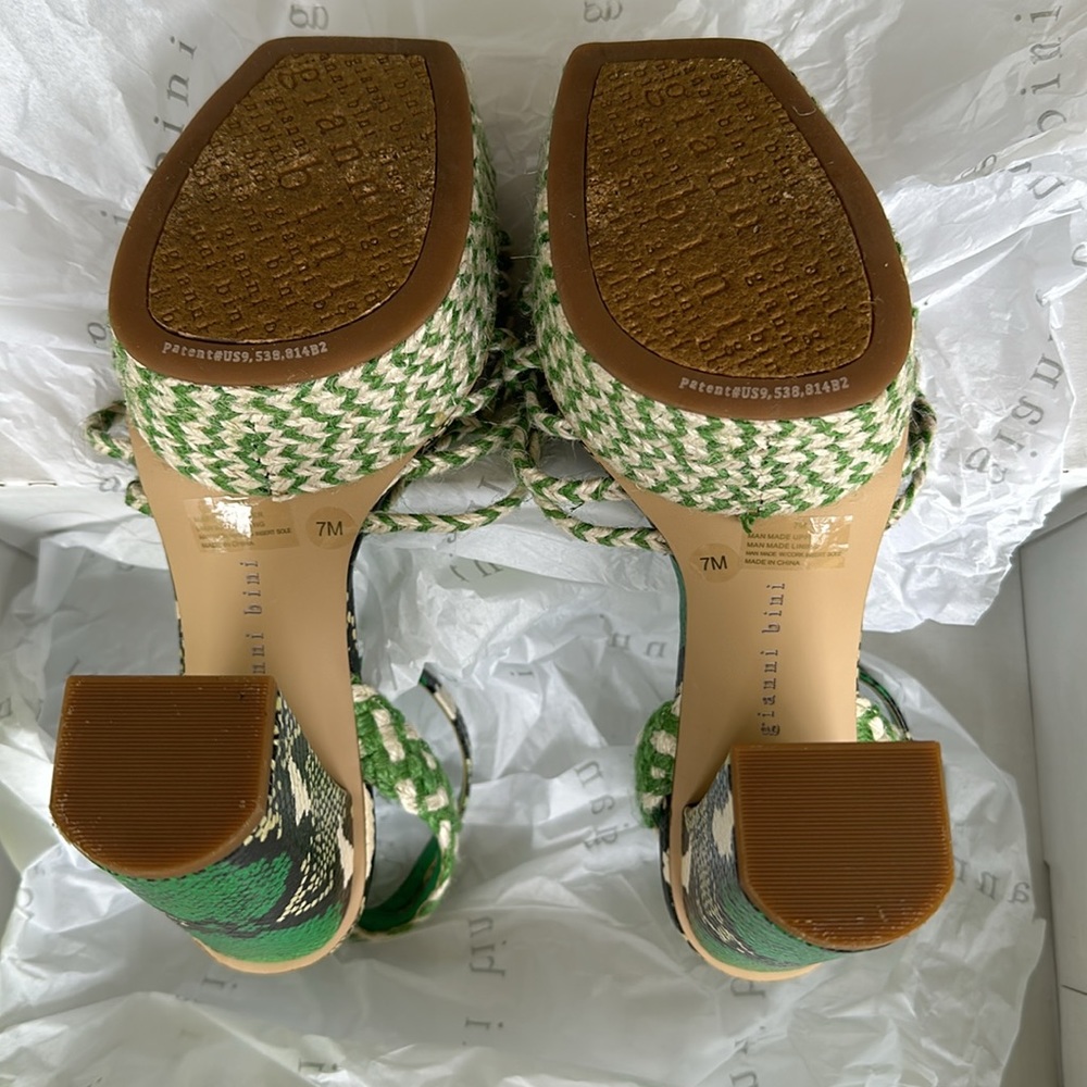 GIANNI BINI Shanika PLATFORM braided sandal SOLD OUT IN STORES ๐ size 7M ๐ - Picture 6 of 8